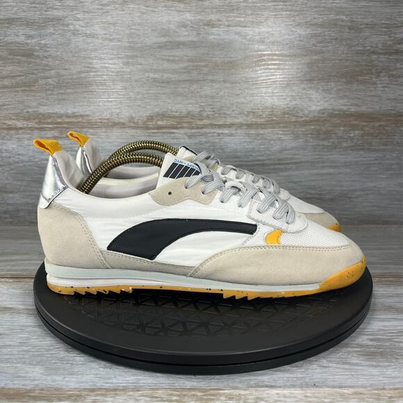 Oncept Women's Sneakers in White, Black, and Yellow - Picture 3 of 11